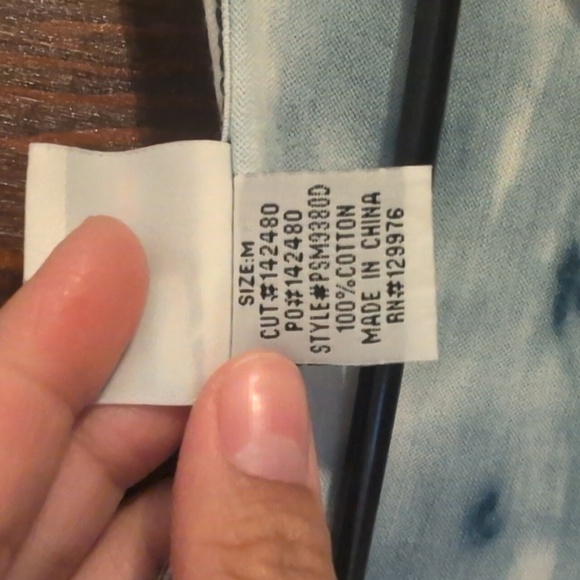 Mindset By XCVI Tie-Dye Sleeveless Maxi Dress S 100% Cotton Blue & White - Picture 10 of 10